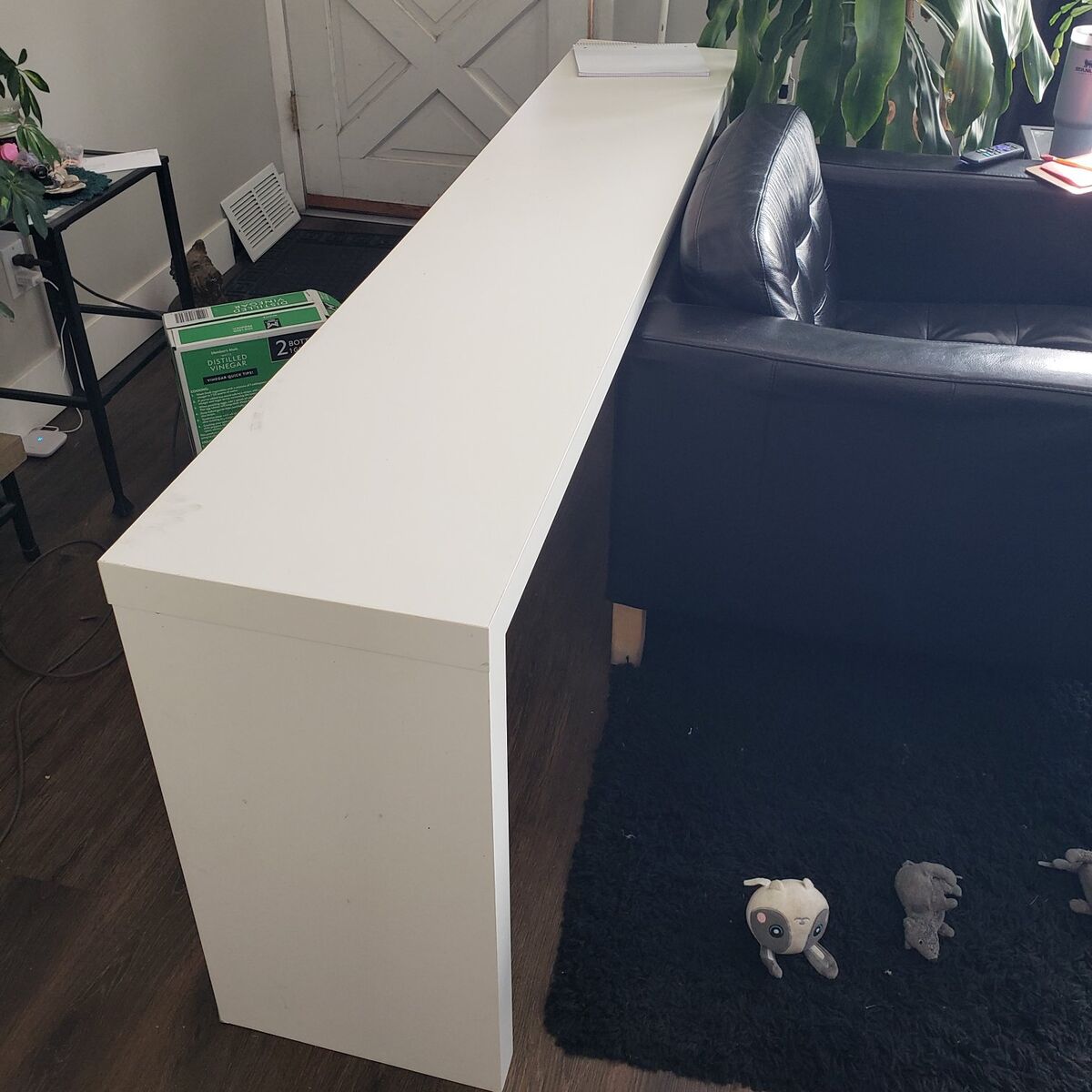 Ikea Malm Table 75-1/8 L x14-3/16 W x28-5/16 H Wh