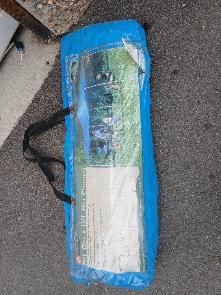 Ozark Trail 11'8" x 11'8" Canopy - Blue, Heavy-Duty, w/ Carry Bag