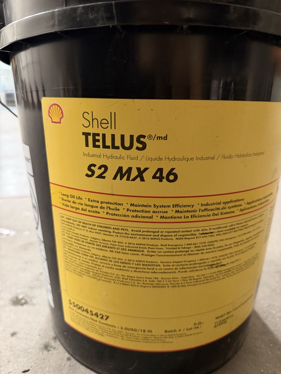 Shell Tellus S2 MX 46 Hydraulic Fluid