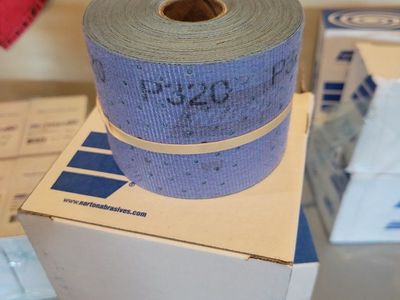 NIB Norton Cyclonic Norgrip Sanding Rolls P320 2-3/4" x 13 Yds