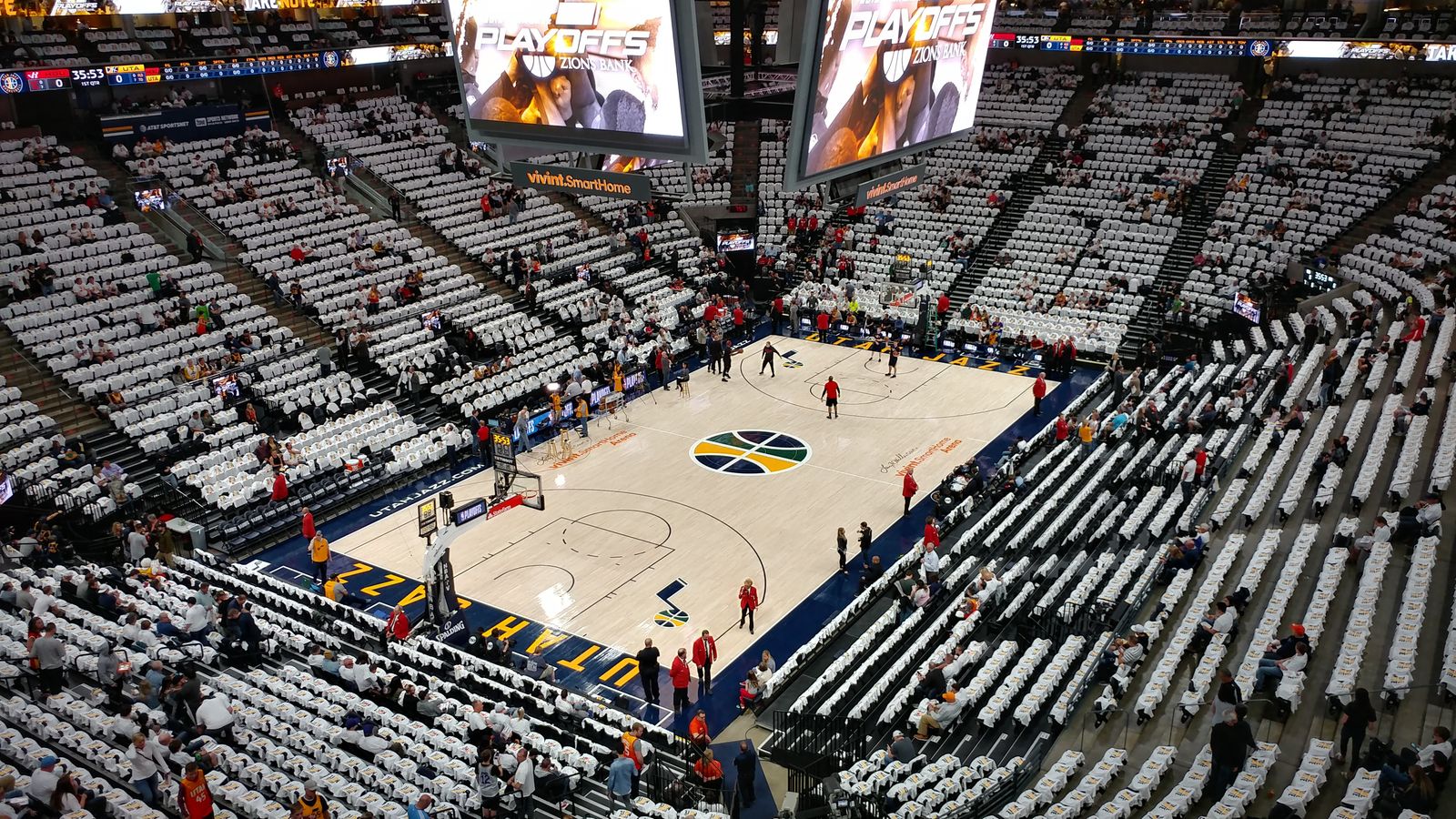 Jazz vs Pacers! Row 1 1-4 Upper!