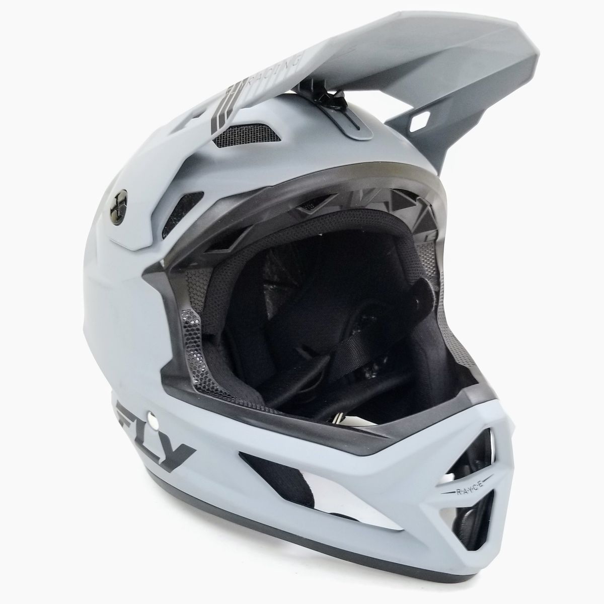 Fly Racing Rayce MTB/BMX Bicycle Helmet (Matte Grey, Large) (73-3614L-L-R3-S3)