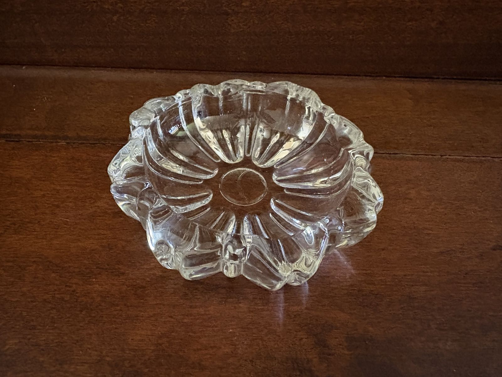 Small Vintage Hazel-Atlas Ashtray or Thick Glass Dish