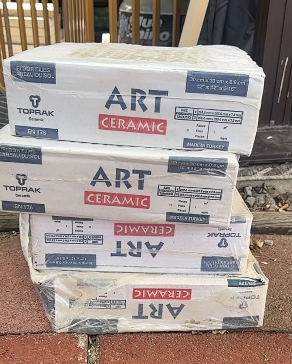 Toprak Seramik Art Ceramic Floor Tiles 12x12 4 Boxes