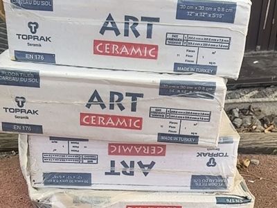 Toprak Seramik Art Ceramic Floor Tiles 12x12 4 Boxes