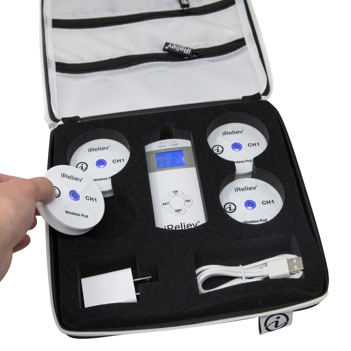 I-Reliev ET-5050 Playmaker Wireless Tens Unit and EMS Therapy System 1241648 #102571