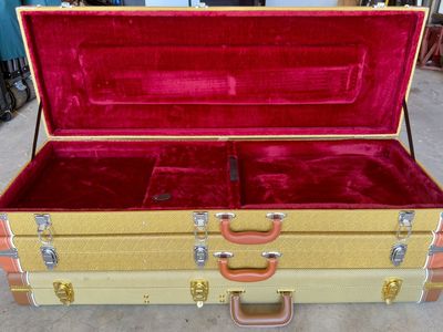Three Basic Tweed Electric Guitar Cases - MUST READ DESCRIPTION