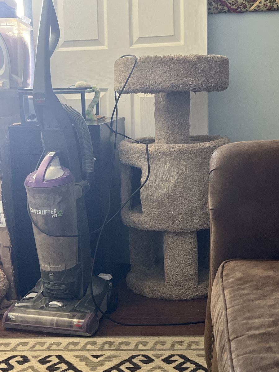 Wooden cat tower