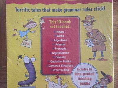 Scholastic Grammar Tales 10-Book Set with Teaching Guide - Nouns, Verbs, Punctuation