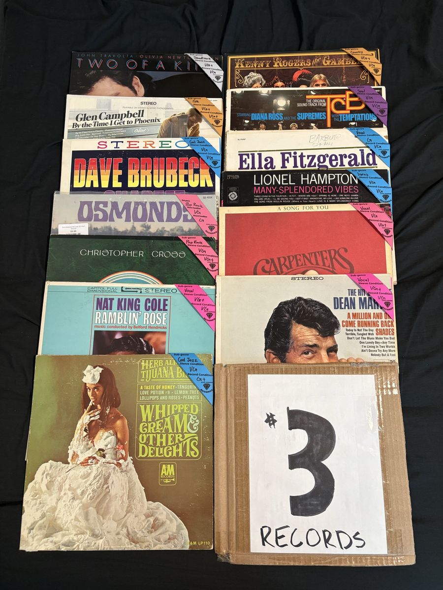 Vinyl records for sale, read the description