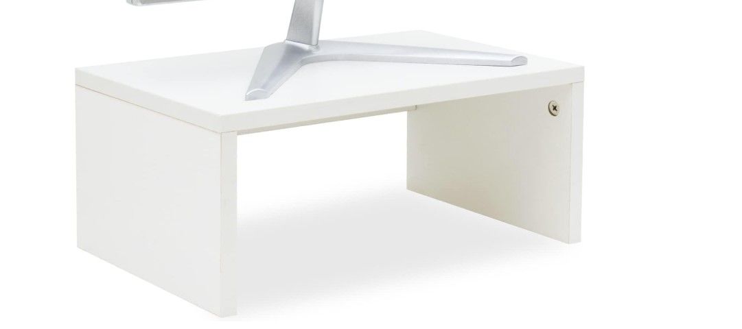 NEW TEAMIX Monitor Stand Riser – White – Desk Organizer – Factory Sealed