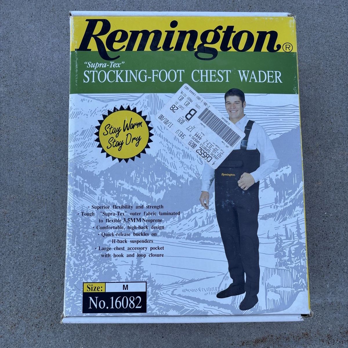 Remington stocking foot chest waiters size M
