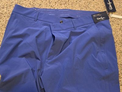 Walter Hagen Men's W40 Pureflex Elastic Waist Golf Shorts - New Cobalt Blue, 9" Inseam