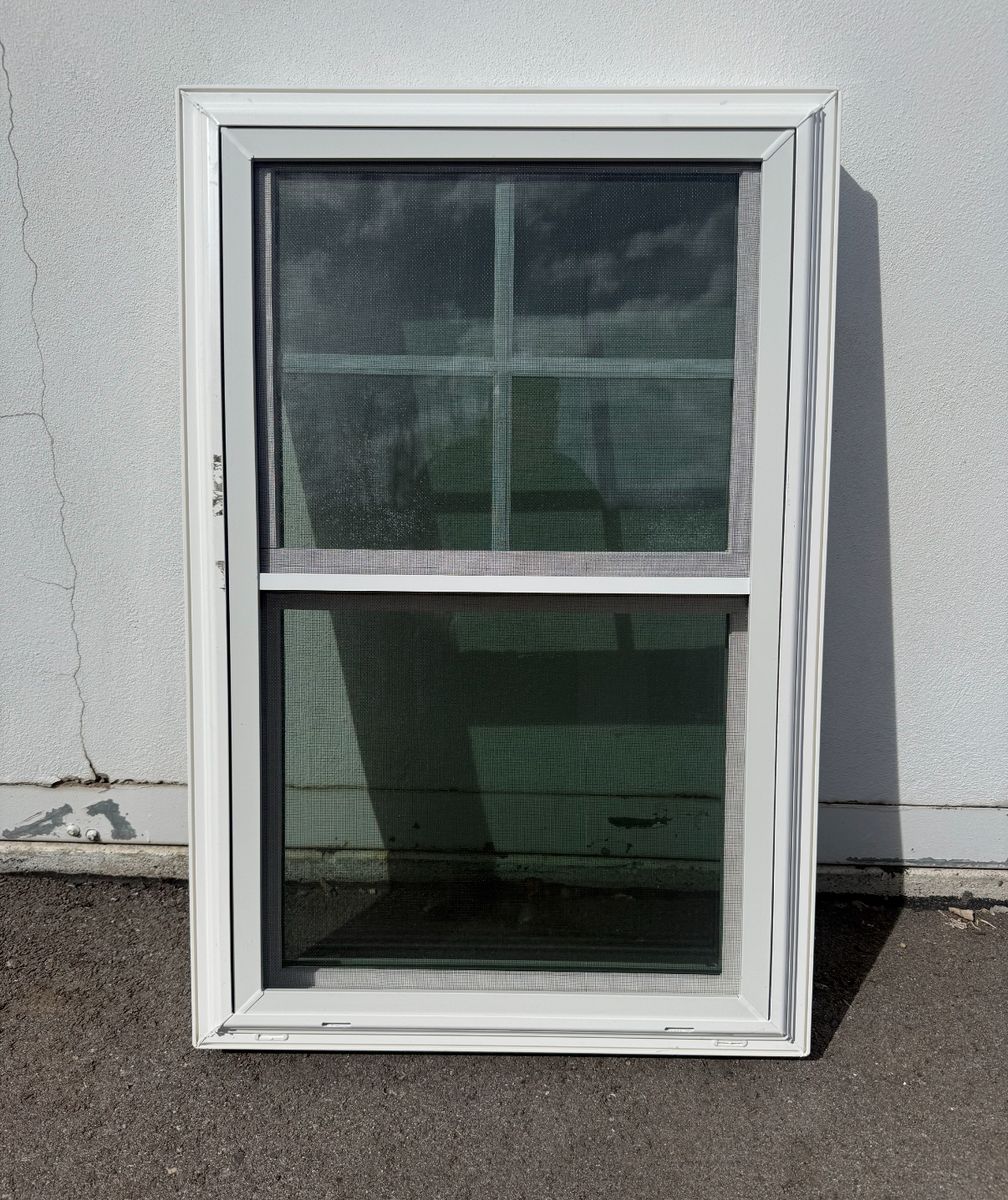 24 X 36 Beige / White Double Hung Window