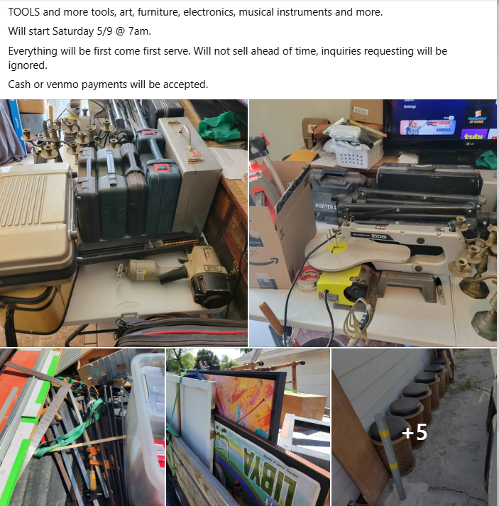 YARD SALE