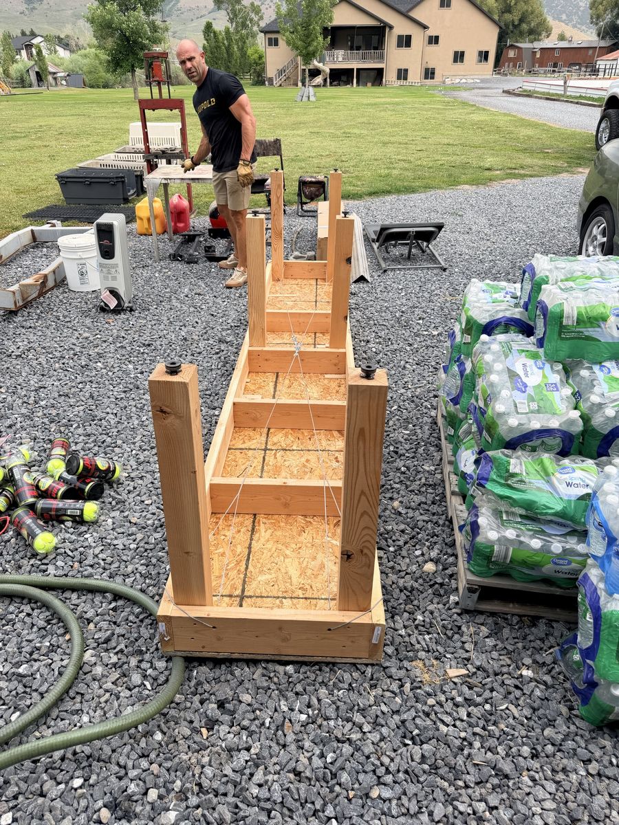Custom-Built Wooden work Bench
