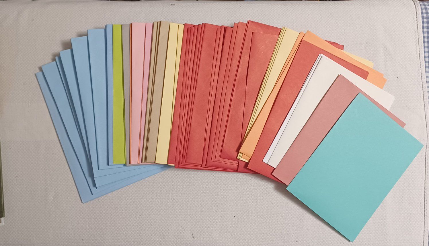 Lot of 75 Assorted Colored Envelopes