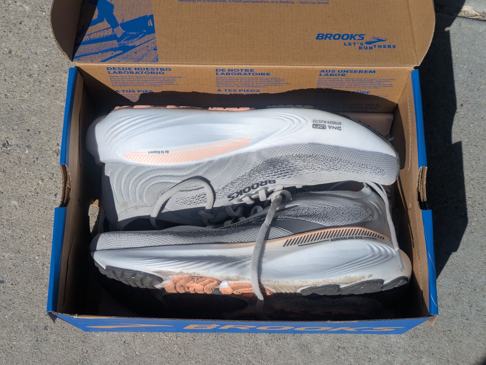 Brooks Adrenaline GTS 25 US W9/EU 40.5 Extra Wide