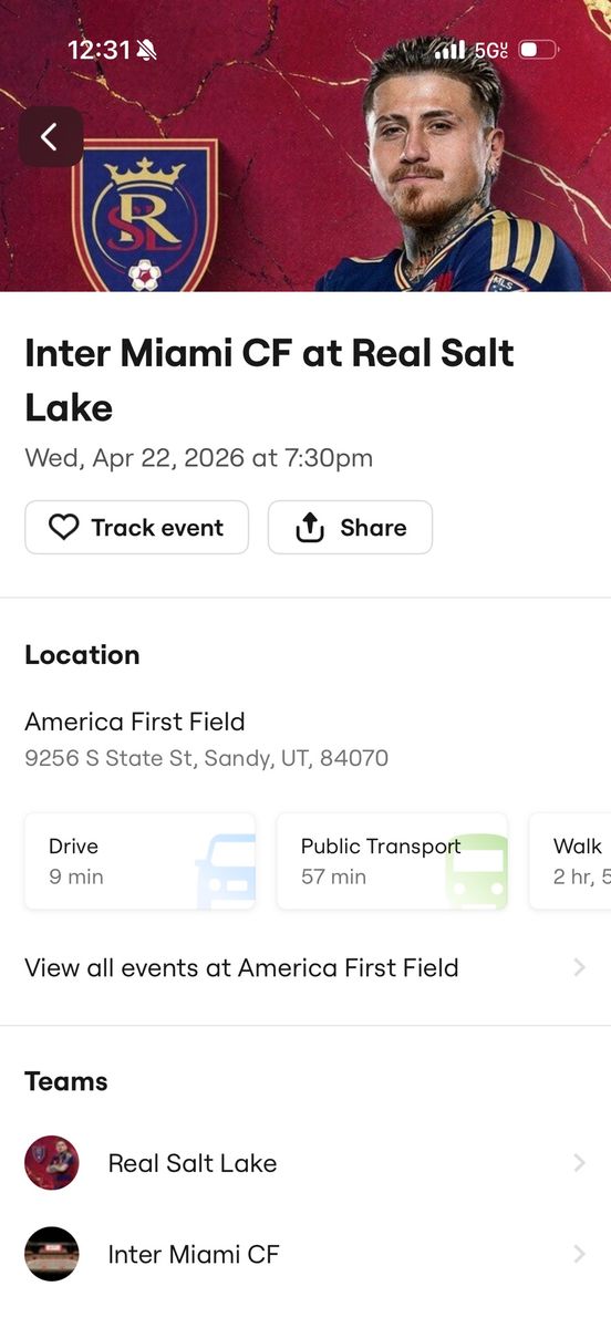 ISO 4 TICKETS REAL SALT LAKE VS INTER MIAMI