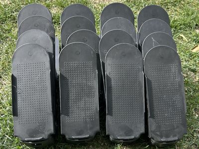 20 Adjustable Shoe Organizer Racks Black