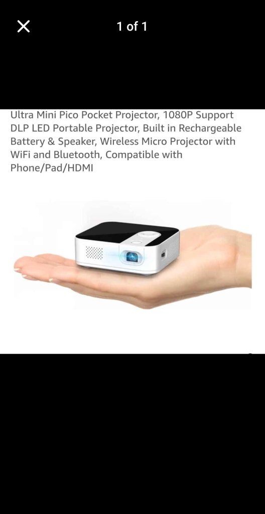 Ultra Mini Pico Pocket DLP LED Portable Projector 1080P Support, WiFi, Bluetooth, HDMI