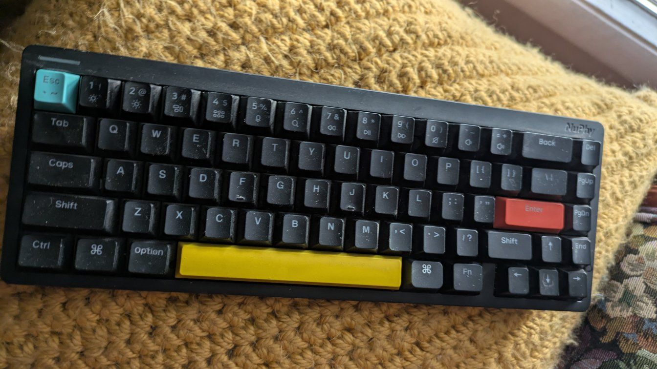 NuPhy Air60 Wireless Mechanical Keyboard - 60% Layout, RGB Backlight, Gateron Red Switches