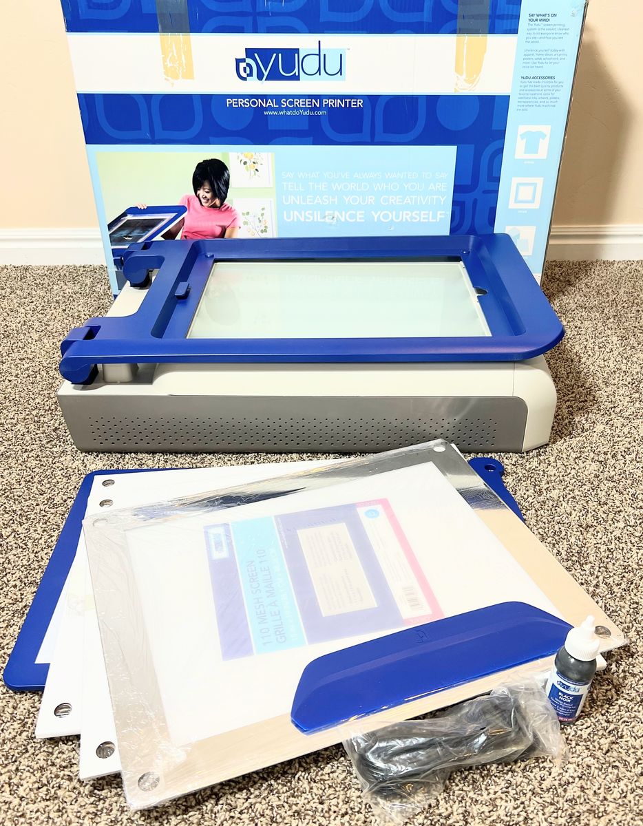 NEW Yudu Screen Printing Machine Kit + 2 Screens