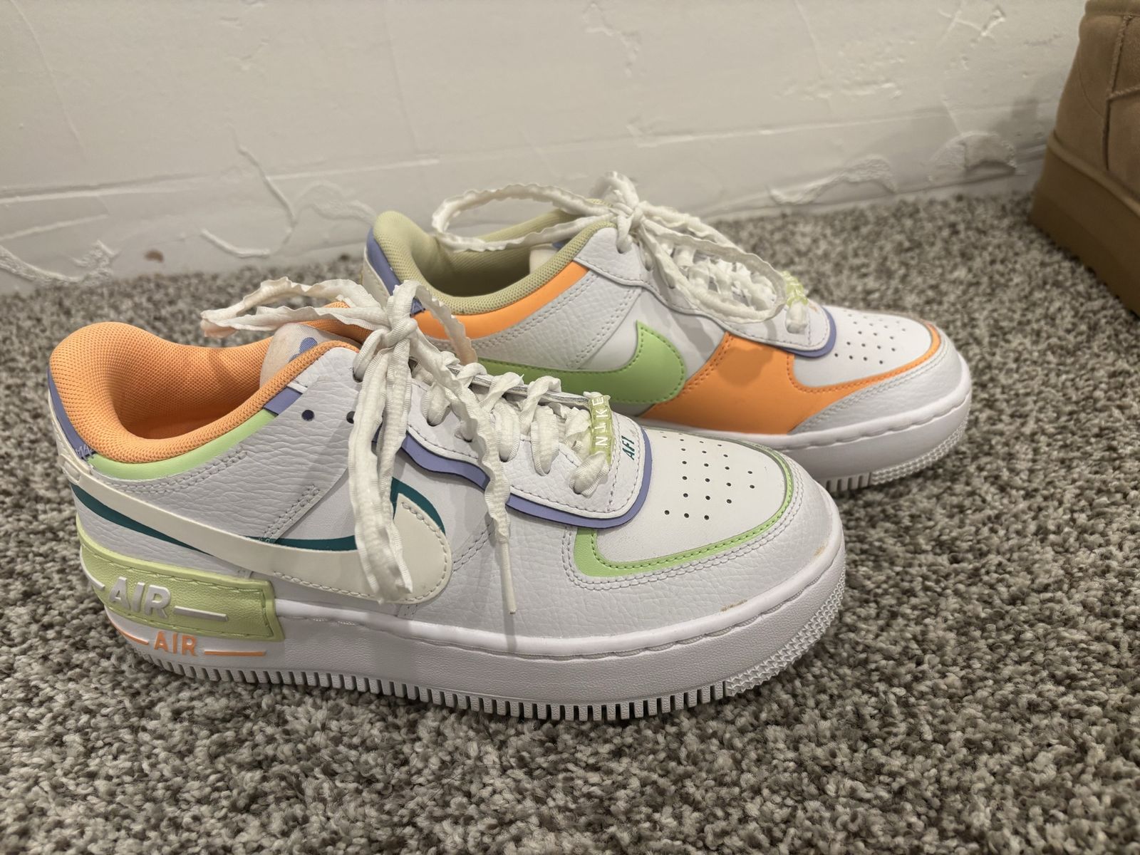 Nike Wmns Air Force 1 Shadow 'White Multi-Color' *