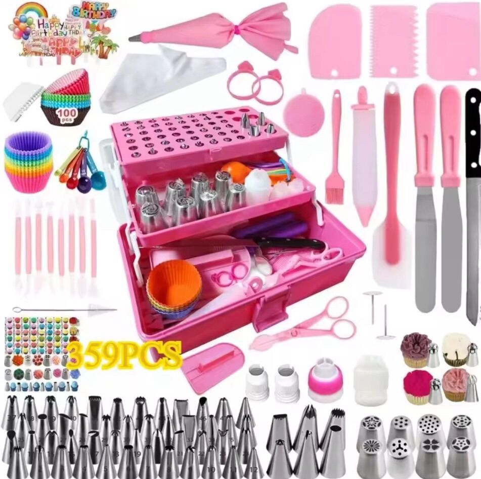 New 359PCs Cake Decorating Baking Supplies Kit