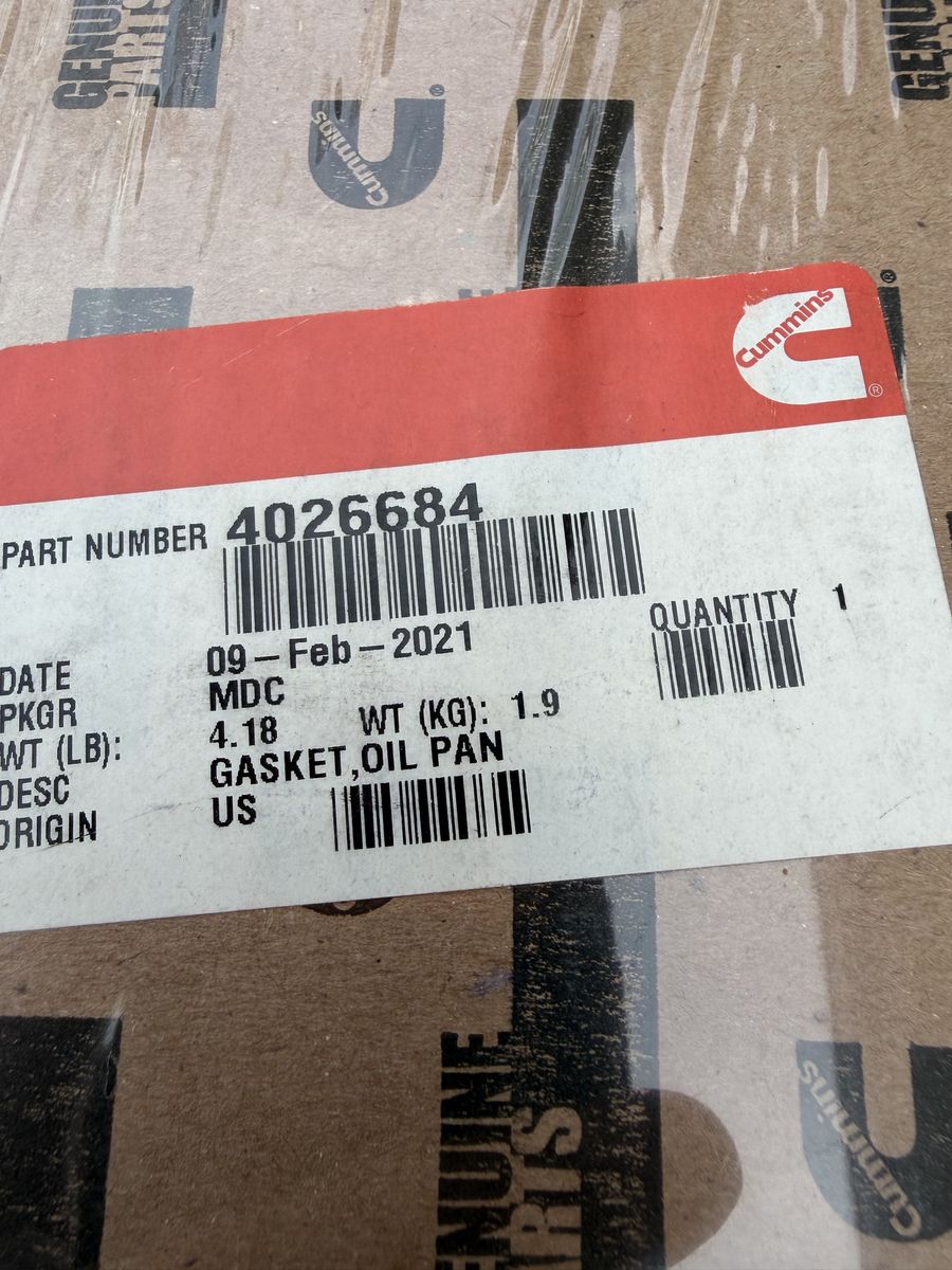 Oil Pan Gasket