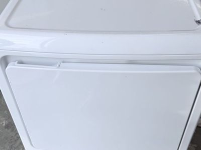 GE White Electric Dryer with Extended Tumble & Multiple Dry Settings