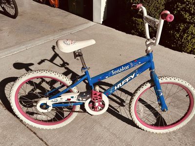 Huffy Seastar Girls 20-Inch BMX Bike Blue and Pink