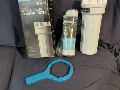 AO Smith Whole House Sediment Filter System AQ-WH-PRE with Replacement Filter and Wrench
