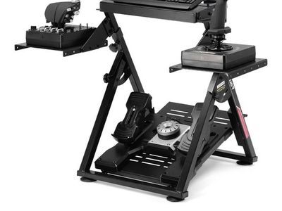 GTPLAYER Flight Racing Simulation Stand Foldable Gaming Stand Black