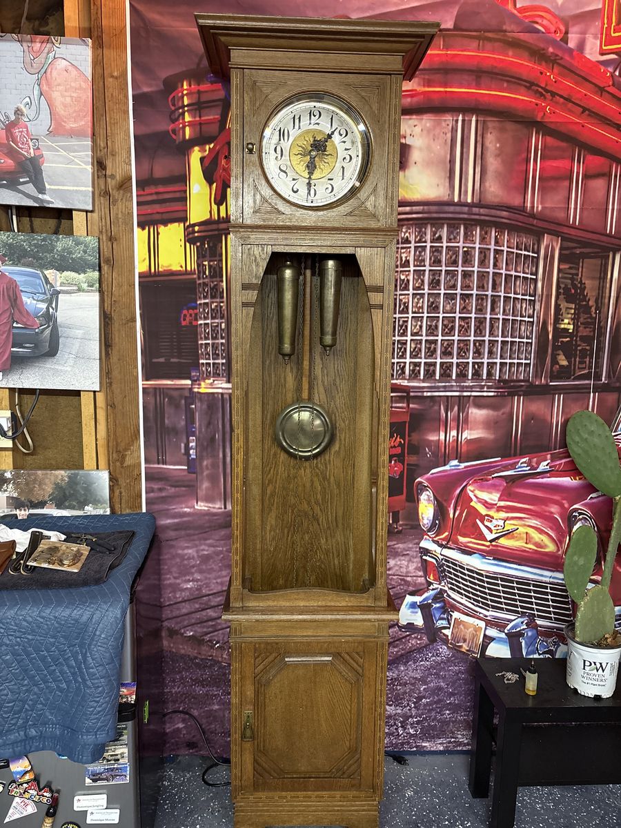 Rare 1910-20 Art Nouveau German Grandfather Clock