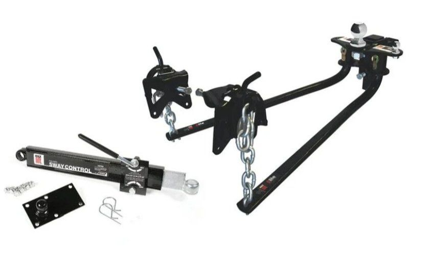 Camco Eaz - Lift Elite 600 lb weight Distribution Hitch Kit with Sway Control