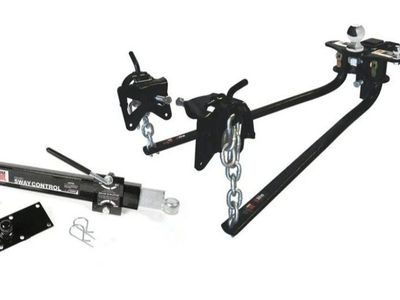 Camco Eaz - Lift Elite 600 lb weight Distribution Hitch Kit with Sway Control