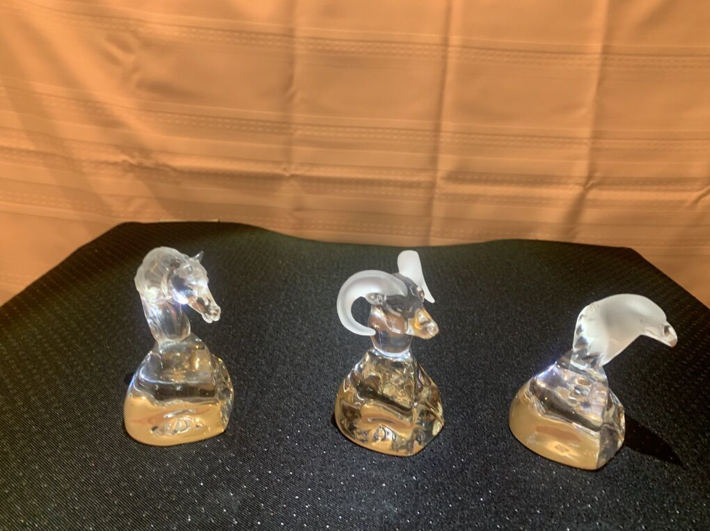 Vintage Retired Swarovsky Crystal Ram Eagle Horse