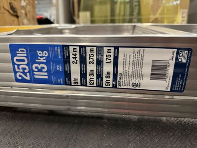 Werner 368 Mk 22 Aluminum Ladder 8ft 250lb Capacity Brand new