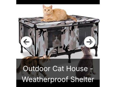 Outdoor/Indoor Cat Shelter (NEW)