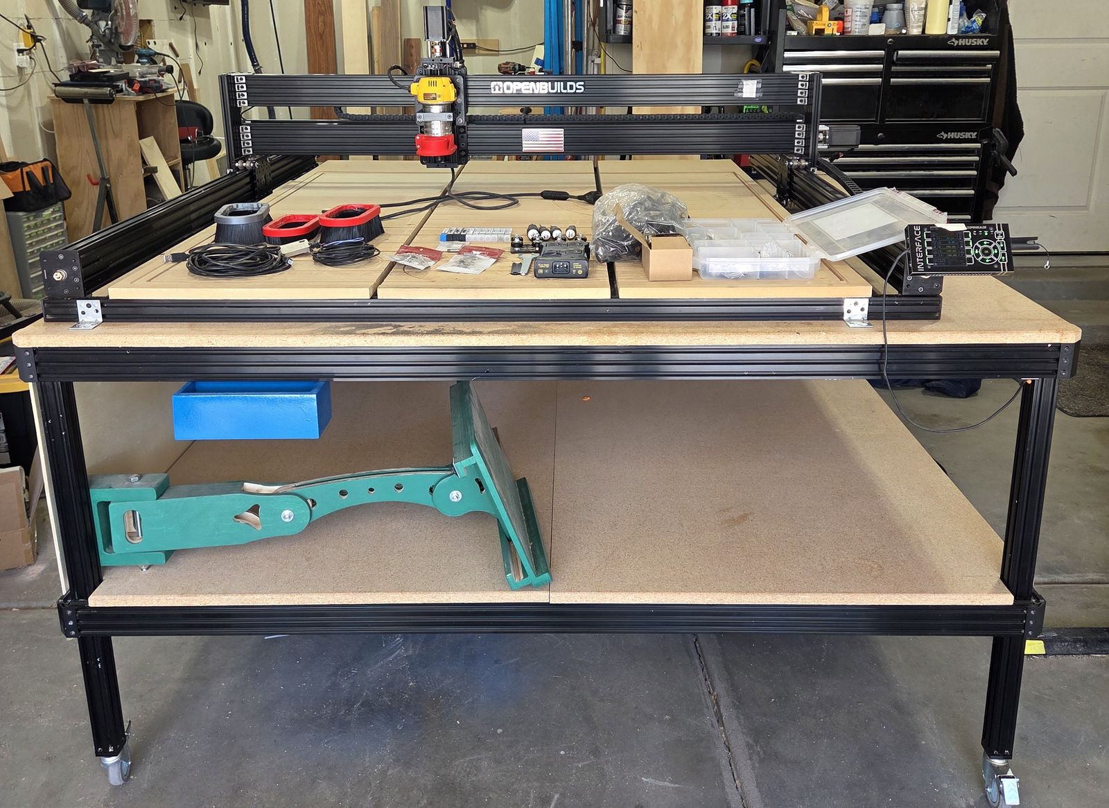 Large OpenBuilds LEAD 1515 CNC Router Setup - 4x4 Cutting Area, Ready to Run