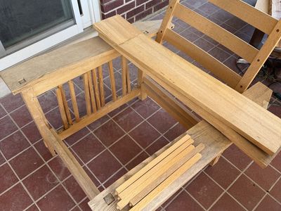 Unfinished Wood Chair-Oak Mission-Craftsman Style
