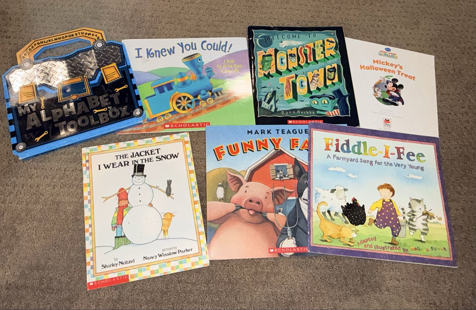 Books for a Little Boy Mickey Mouse, Trains and Farms