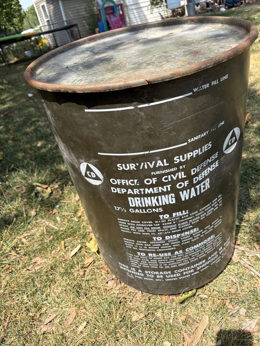 Antique Water Barrel