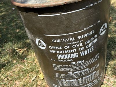 Antique Water Barrel