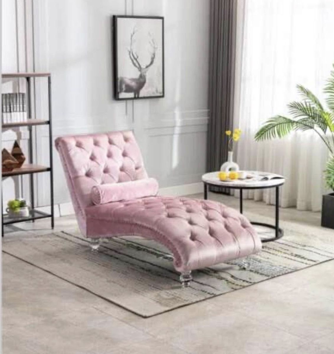 COOMORE Leisure Concubine Sofa with Acrylic Feet