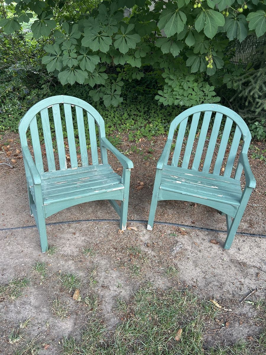 * Heavy Duty Teak Wood Outdoor Chairs * FREE DELIVERY