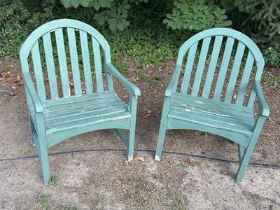 * Heavy Duty Teak Wood Outdoor Chairs * FREE DELIVERY