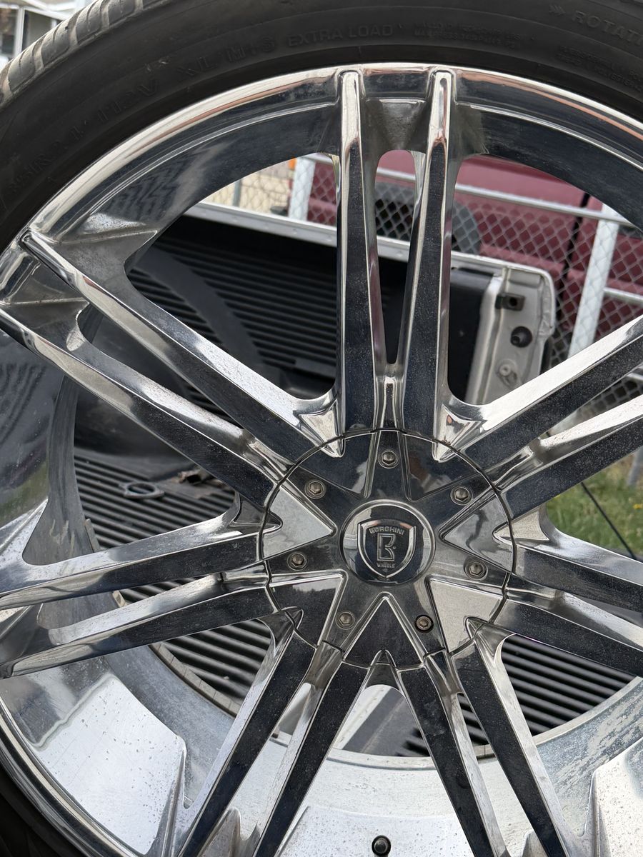 24 Inch chrome Rims And Tires