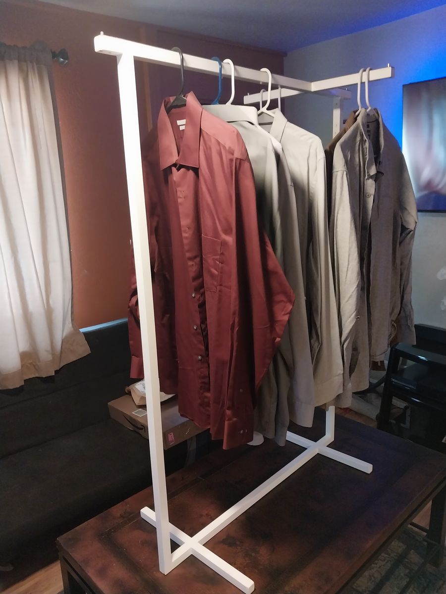 Commercial Grade Clothing Display Rack 3' long 21" wide 53" tall